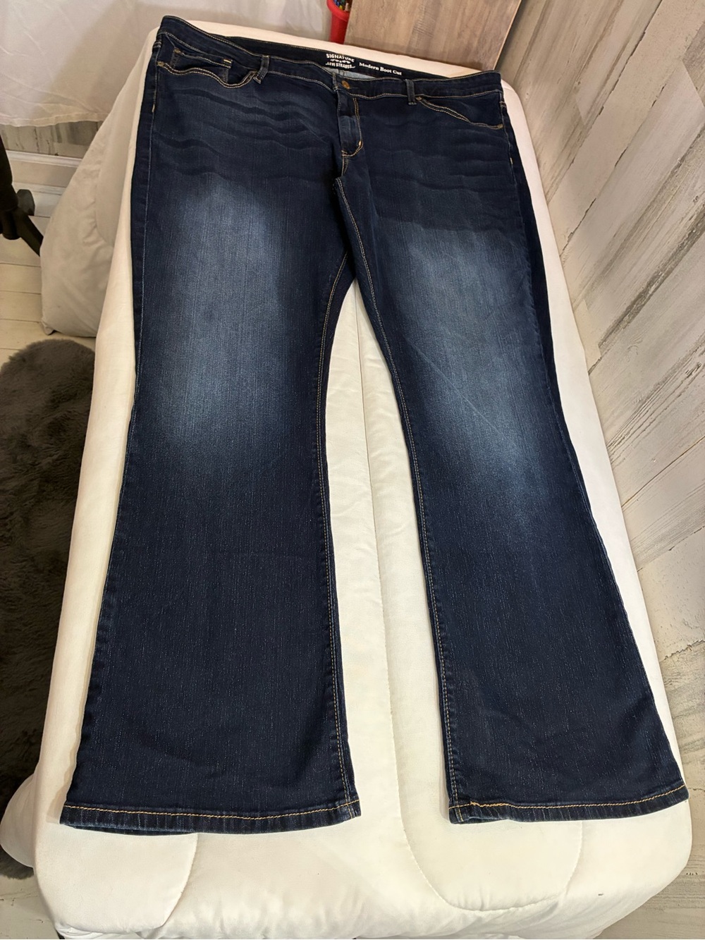 Signature by Levi Strauss Dark Blue Flare Jeans